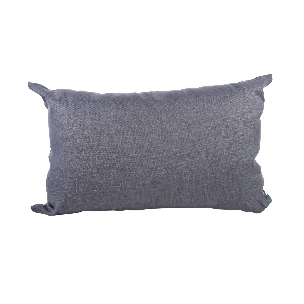 Cuscino Arredo Lino Grigio cm.40x60x20 | Alore Casa