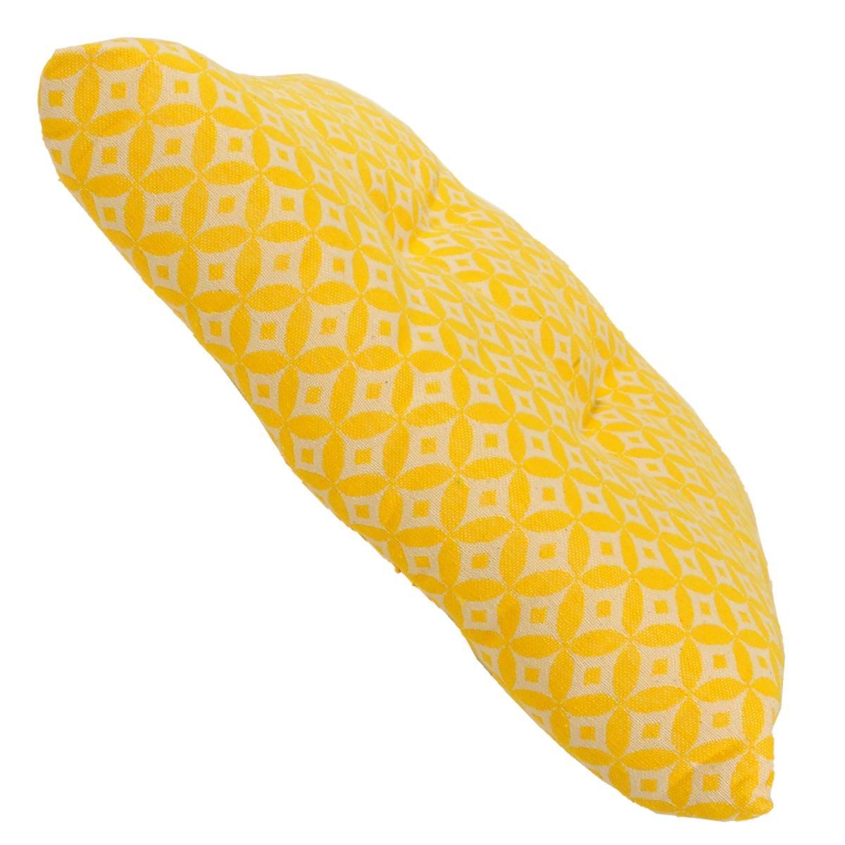 Cuscino Sedia Morbidone Optic Giallo cm.41x41x7 | Alore Casa