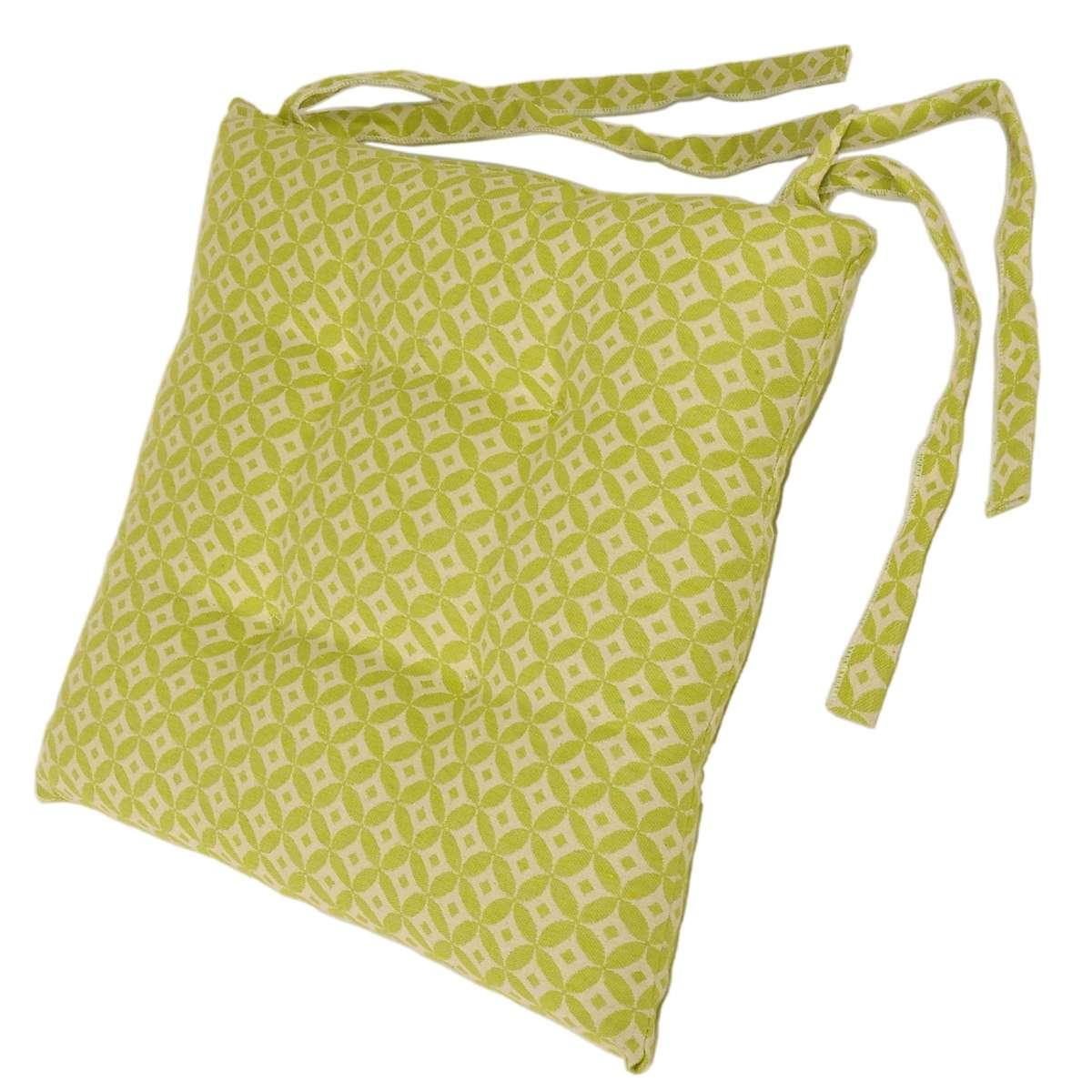 Cuscino Sedia Morbidone Optic Verde cm.41x41x7 | Alore Casa