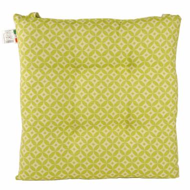 Cuscino Sedia Morbidone Optic Verde cm.41x41x7 | Alore Casa