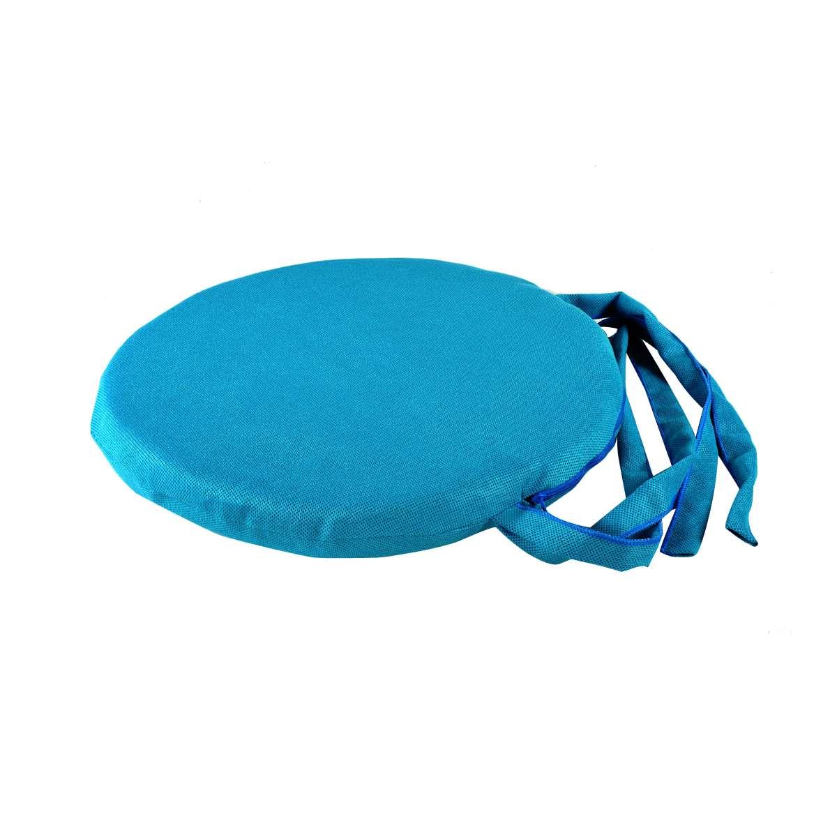 Cuscino Sedia Letizia Turchese cm.Ø38 V14 | Alore Casa