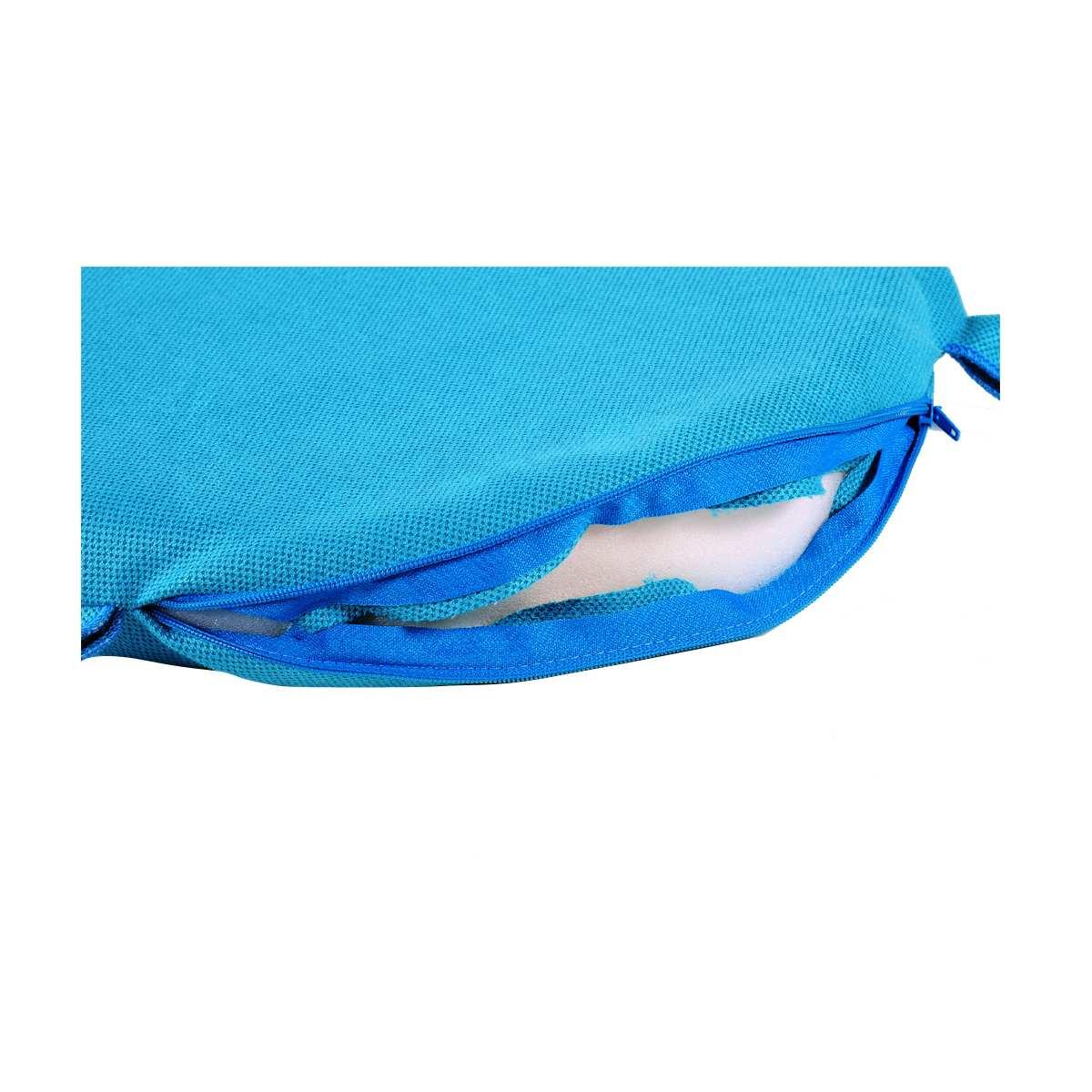 Cuscino Sedia Letizia Turchese cm.Ø38 V14 | Alore Casa