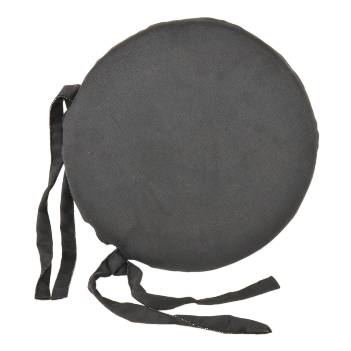 Cuscino Sedia Letizia Nero cm.Ã˜38 V24 | Alore Casa