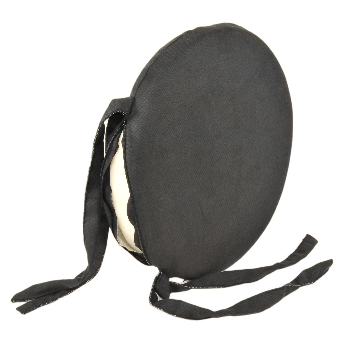 Cuscino Sedia Letizia Nero cm.Ã˜38 V24 | Alore Casa