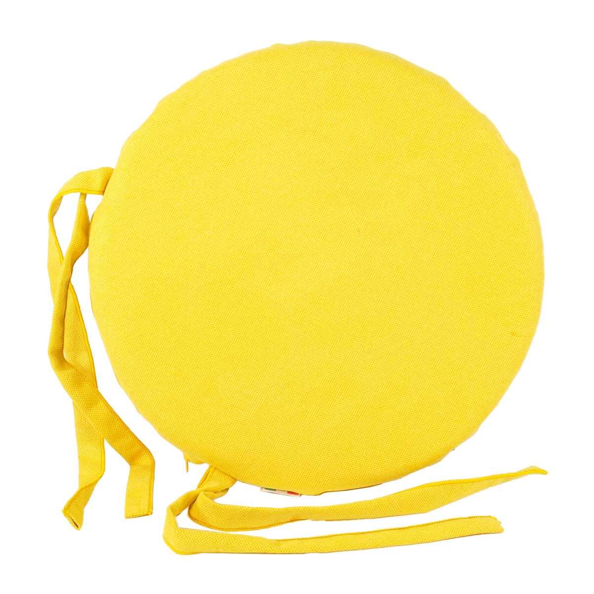 Cuscino Sedia Letizia Giallo cm.Ã˜38 V8 | Alore Casa