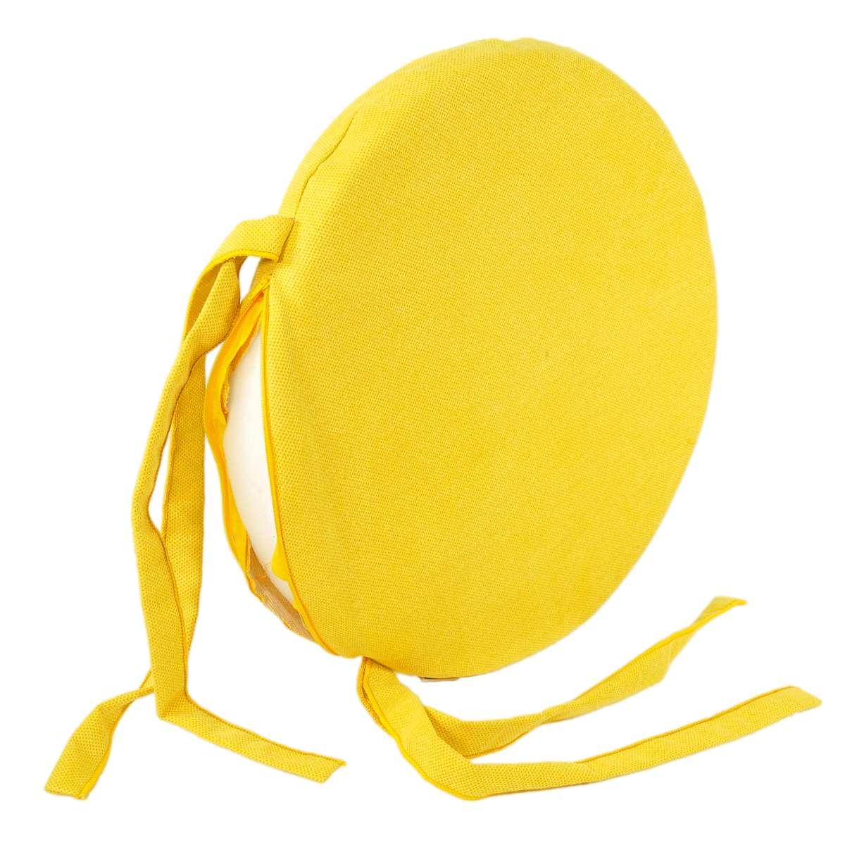 Cuscino Sedia Letizia Giallo cm.Ã˜38 V8 | Alore Casa