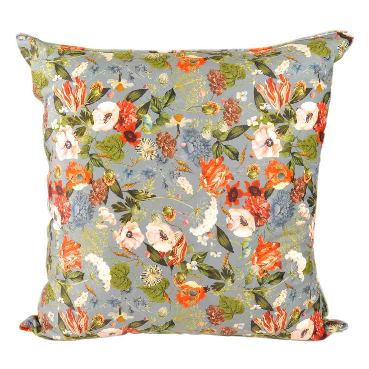 Cuscino Arredo Velour Campanule cm.55x55x23 | Alore Casa