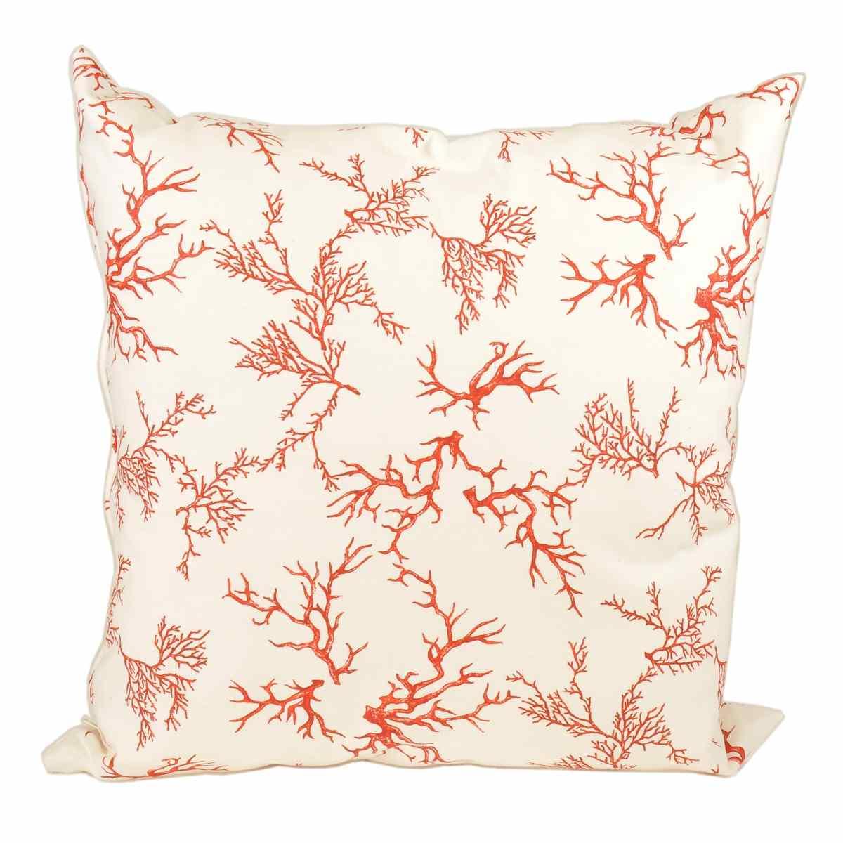 Cuscino Arredo Cotton Corallo Rosso cm.42x42 | Alore Casa