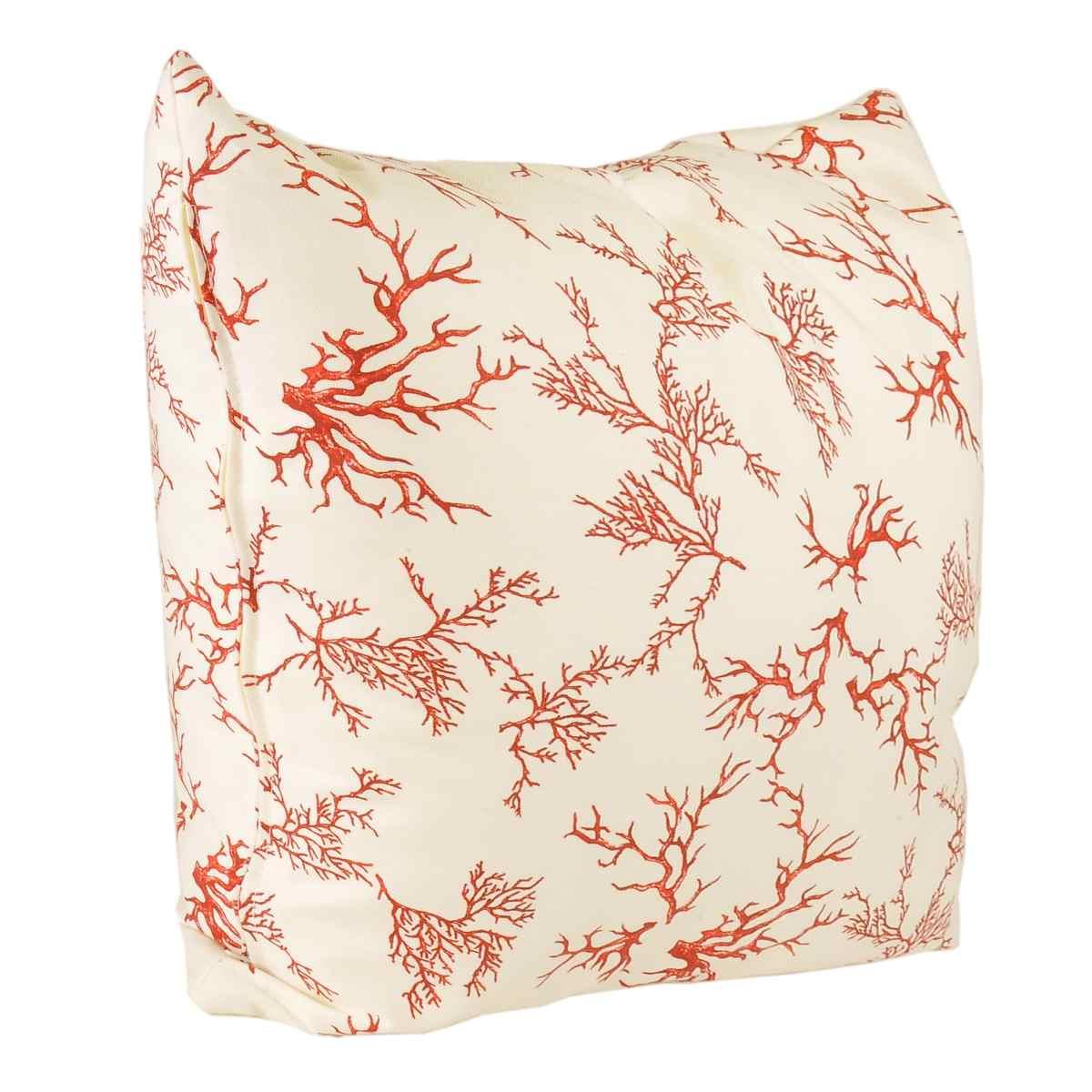 Cuscino Arredo Cotton Corallo Rosso cm.42x42 | Alore Casa
