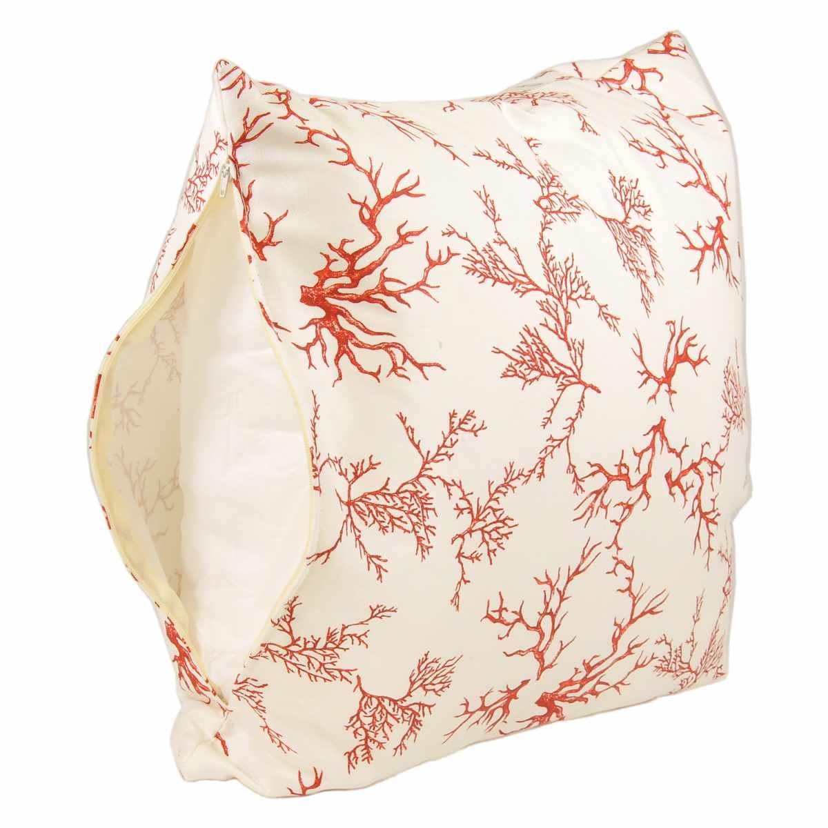 Cuscino Arredo Cotton Corallo Rosso cm.42x42 | Alore Casa