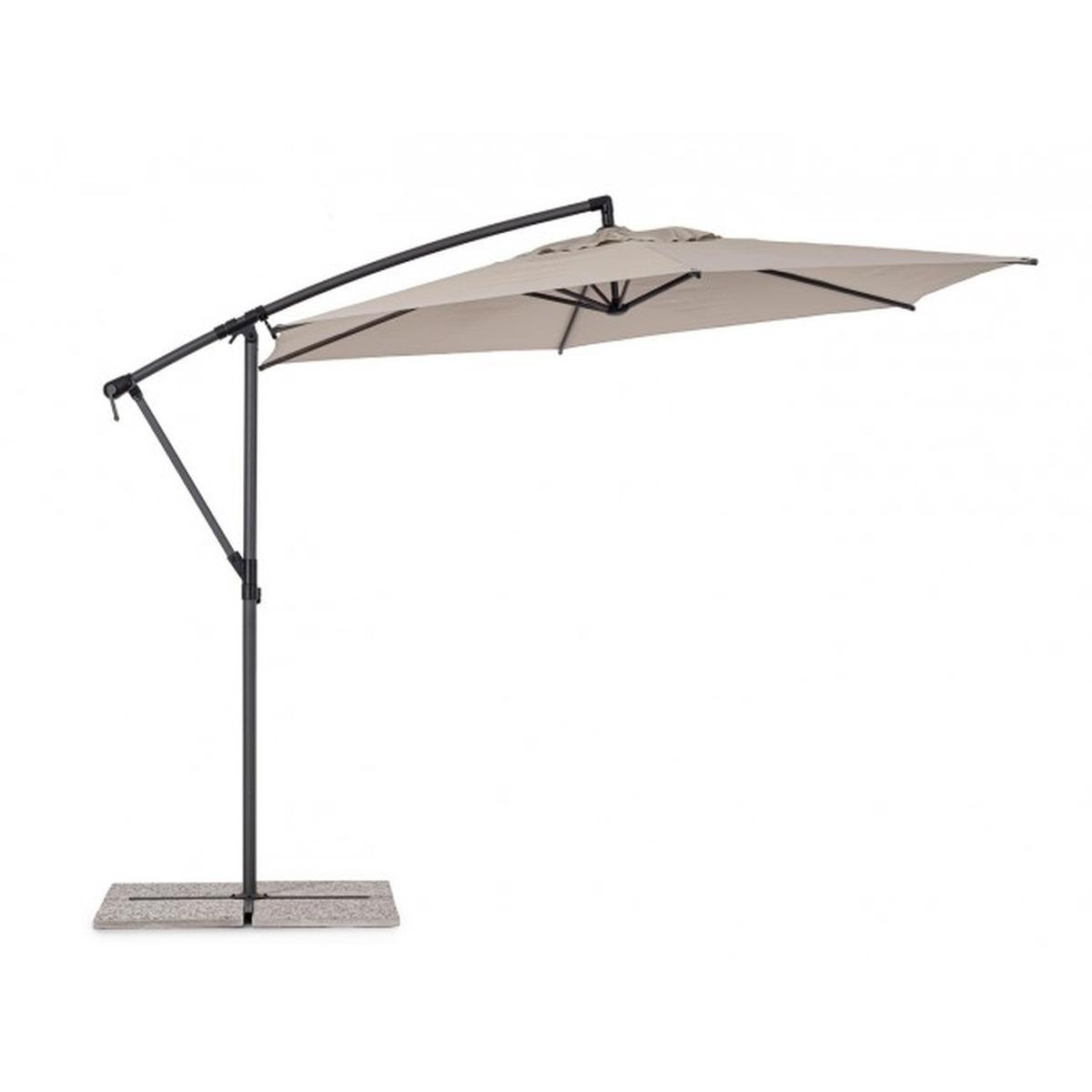 Ombrellone Alluminio Tropea 3x3x2,48 Sabbia Palo Laterale | Bizzotto