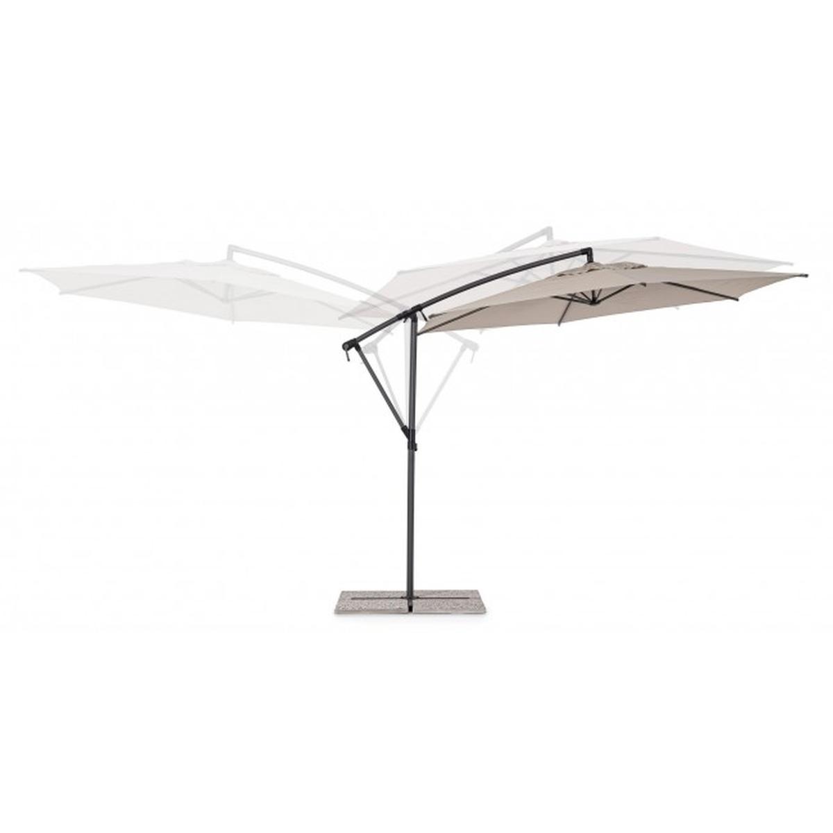 Ombrellone Alluminio Tropea 3x3x2,48 Sabbia Palo Laterale | Bizzotto