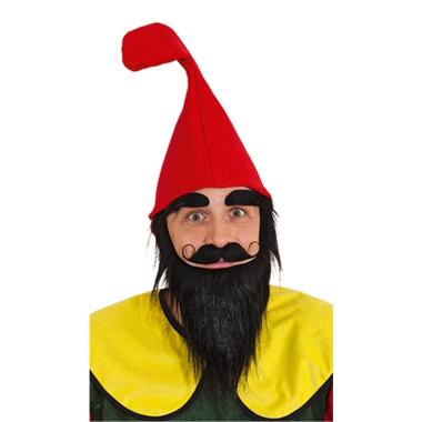 Barba Nera con Baffi e Sopracciglia |Orlob