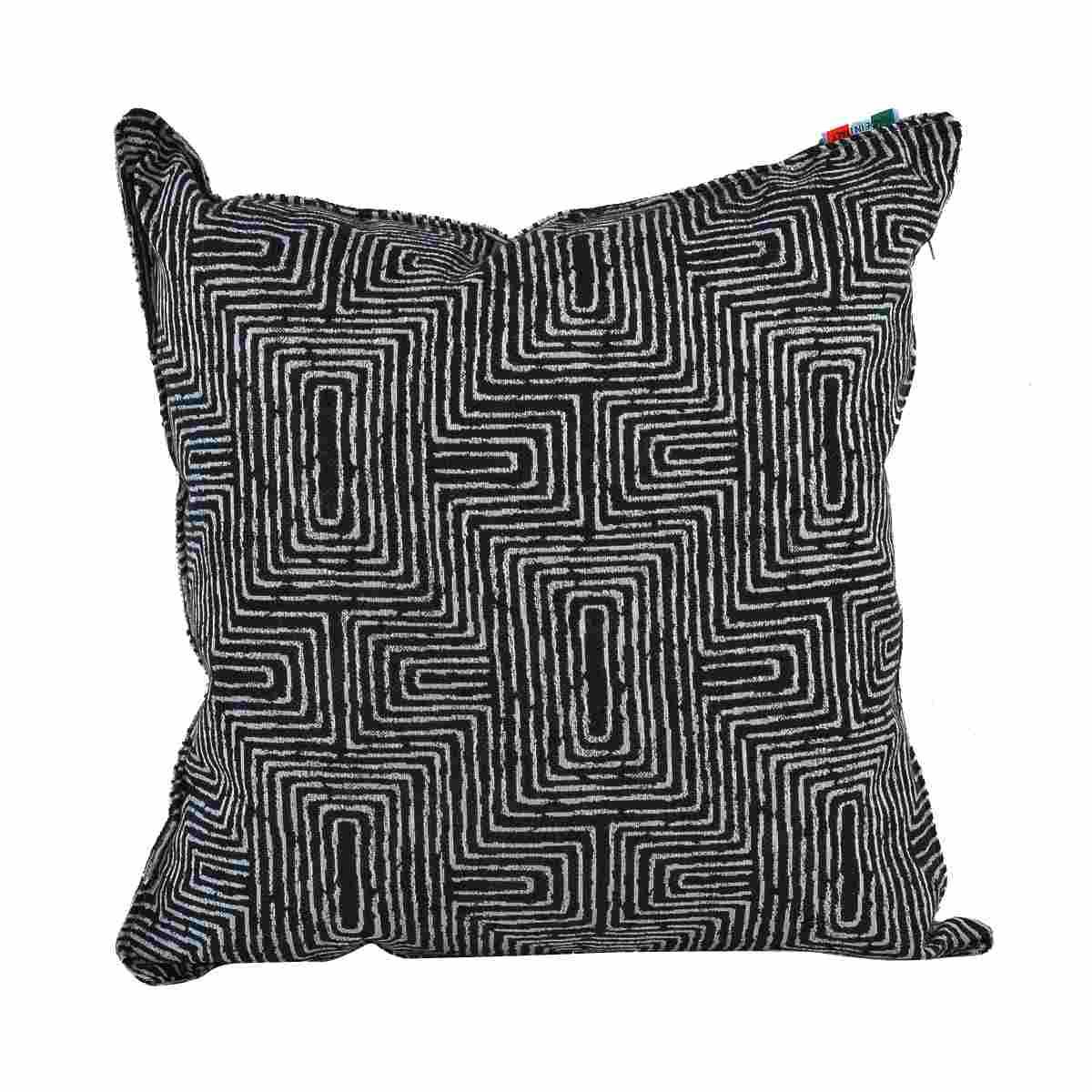 Cuscino Arredo Inca Nero cm.40x40x20 | Alore Casa