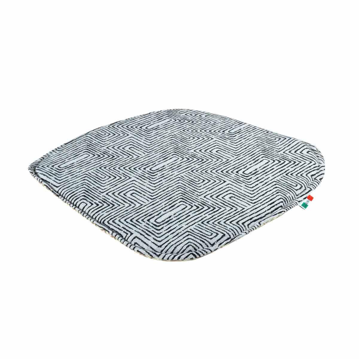 Cuscino Sedia Inca Nero Semitondo | Alore Casa