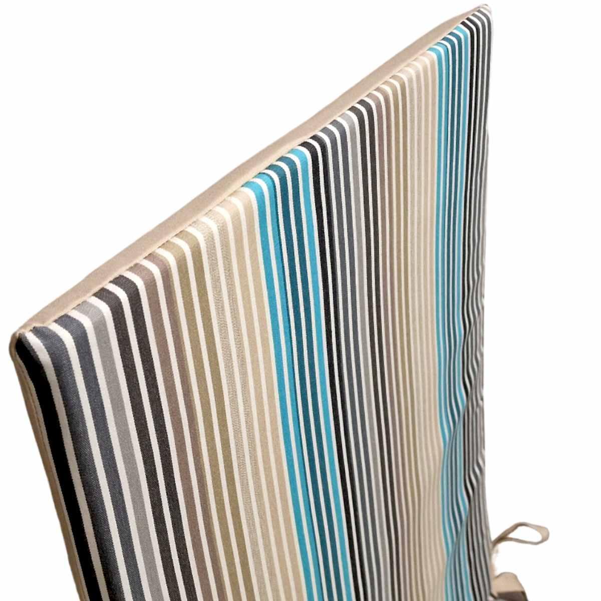 Cuscino Lettino Dralon Righe cm.185x54xh3 | Alore Casa