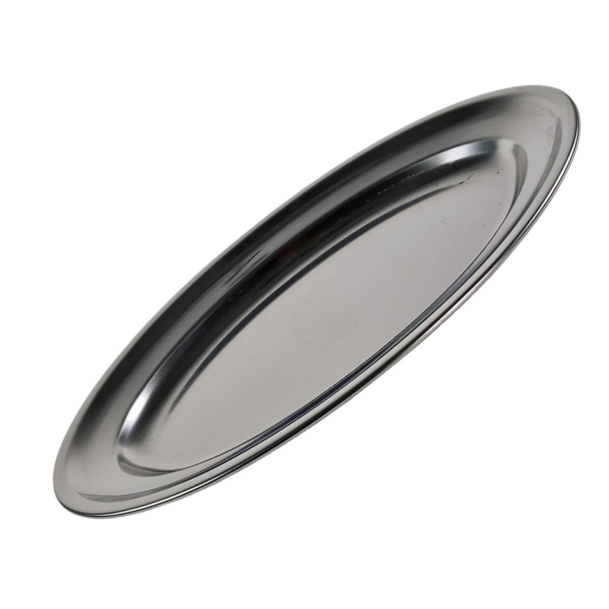Vassoio Inox Inox Ovale 40x28xH1 | Inoxriv