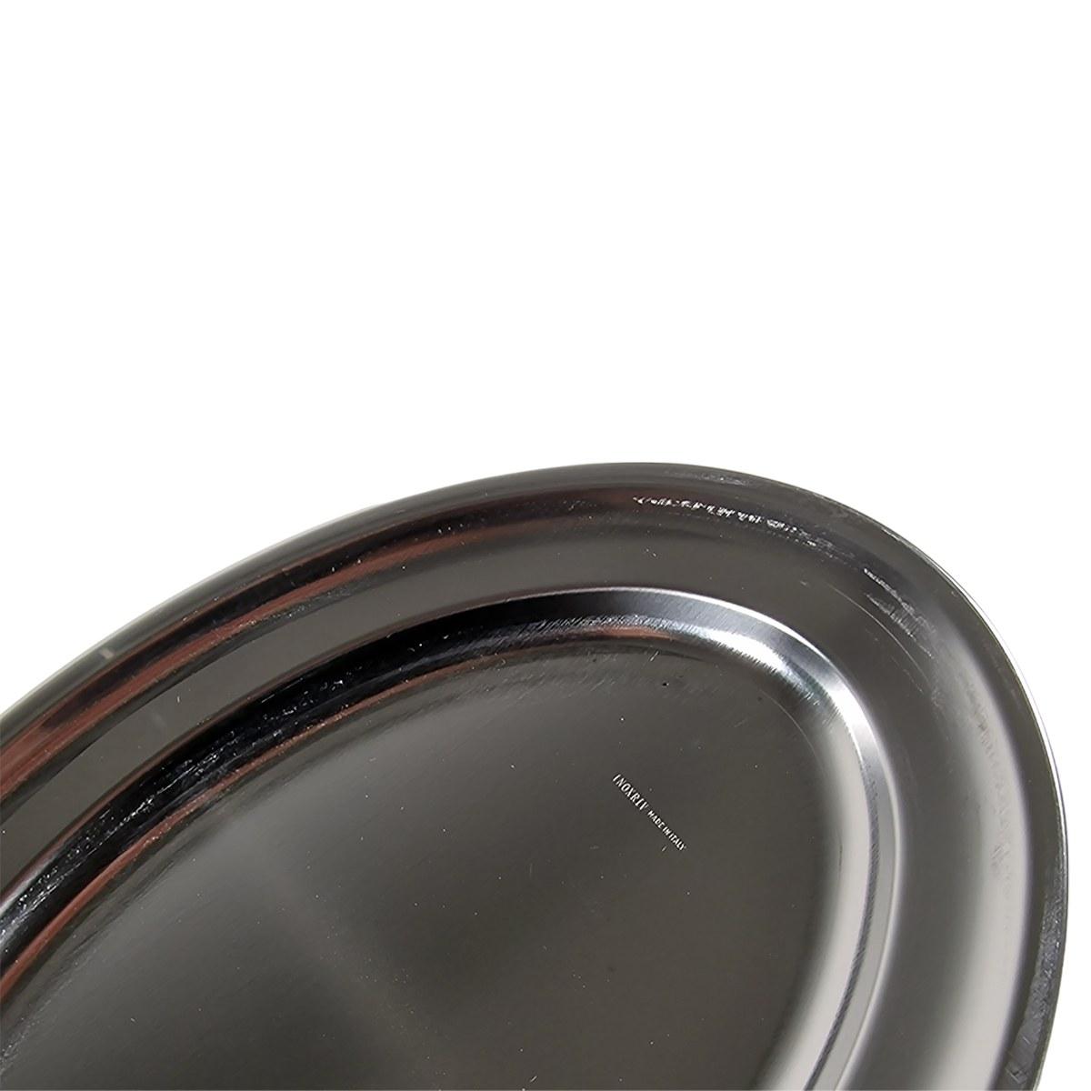 Vassoio Inox Inox Ovale 40x28xH1 | Inoxriv