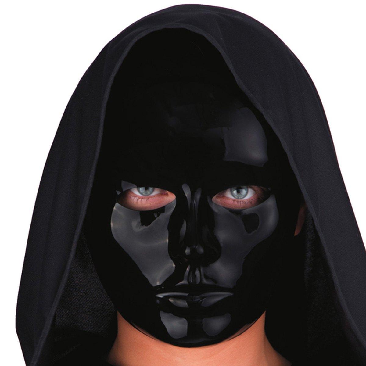 Maschera Viso PVC Nera |Carnival Toys