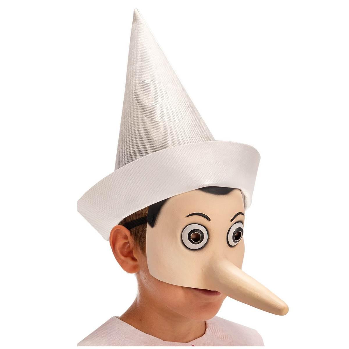 Maschera Viso Lattice Pinocchio Mezzo Volto |Carnival Toys