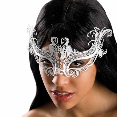Maschera Viso Metallo Bianca |Carnival Toys