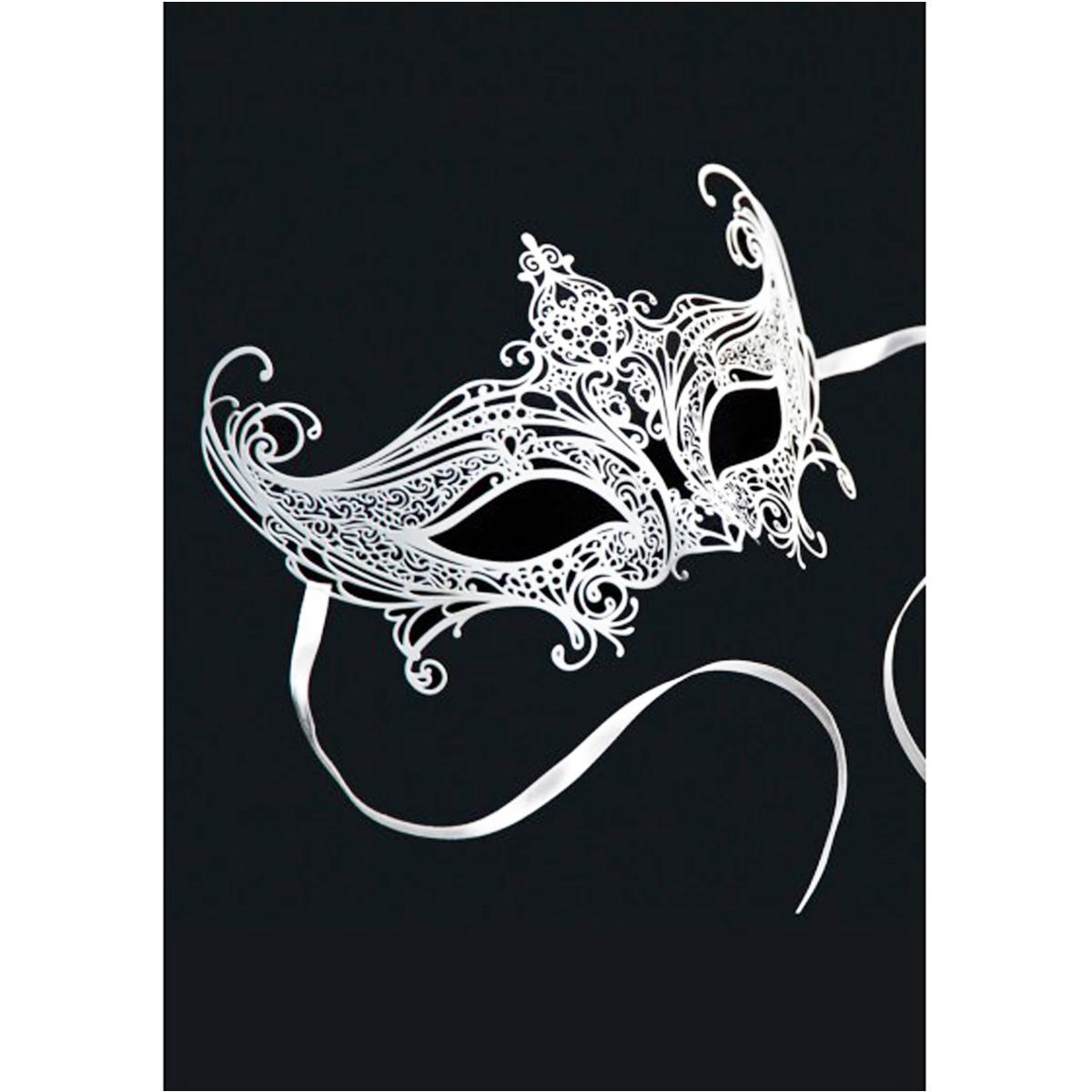 Maschera Viso Metallo Bianca |Carnival Toys