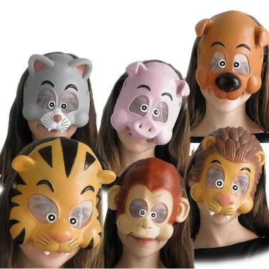 Maschera Viso Animali Eva 6 Modelli |Orlob