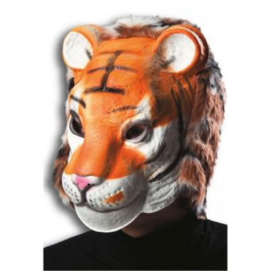 Maschera Viso Tigrecon Cappuccio |Carnival Toys
