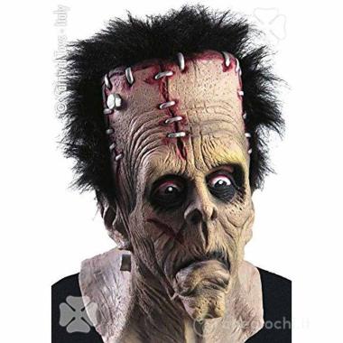 Maschera Viso PVC Lattice Frankenstein con Capelli |Carnival Toys