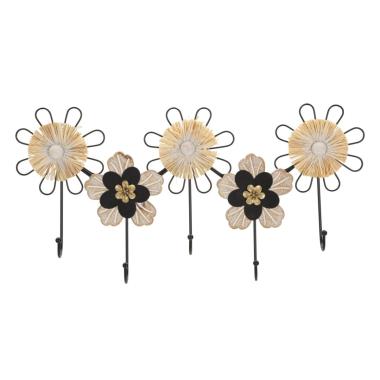 Appendi Abiti Ferro, Legno Raffia cm.61x5,5x30,5 |Mauro Ferretti