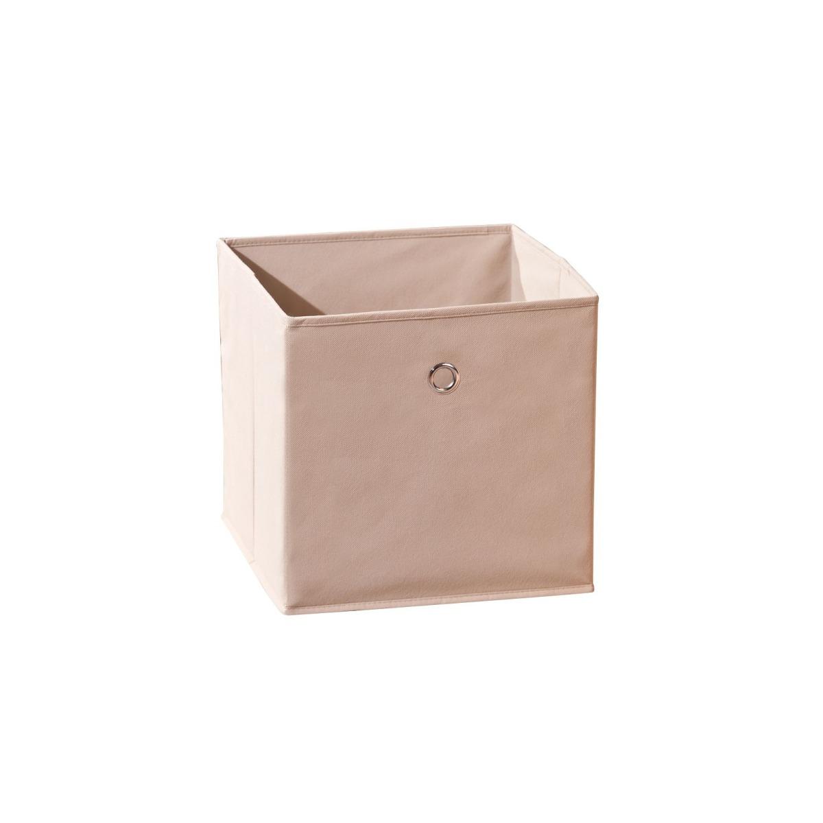 Cestino Cubo Beige cm.32x32x31 |Mauro Ferretti