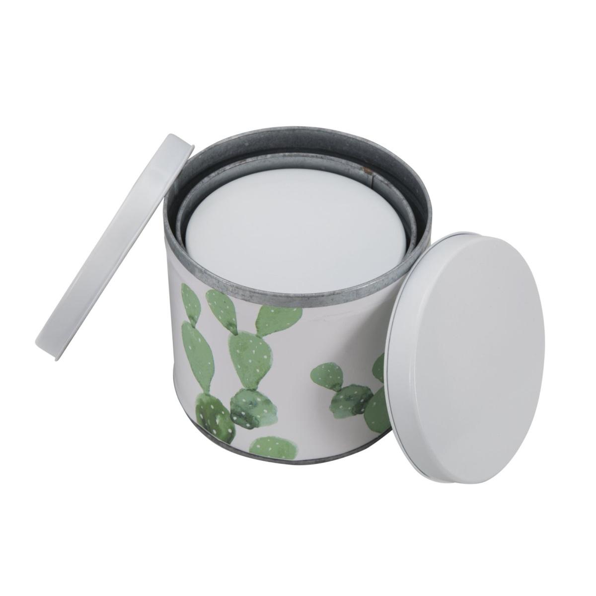 Cofanetti In Latta Cactus Set 3 Pz cm. cm.Ø15x13,5-14x11,5-14x11,5 |Mauro Ferretti