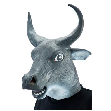 Maschera Viso Lattice Bue con Corna |Carnival Toys