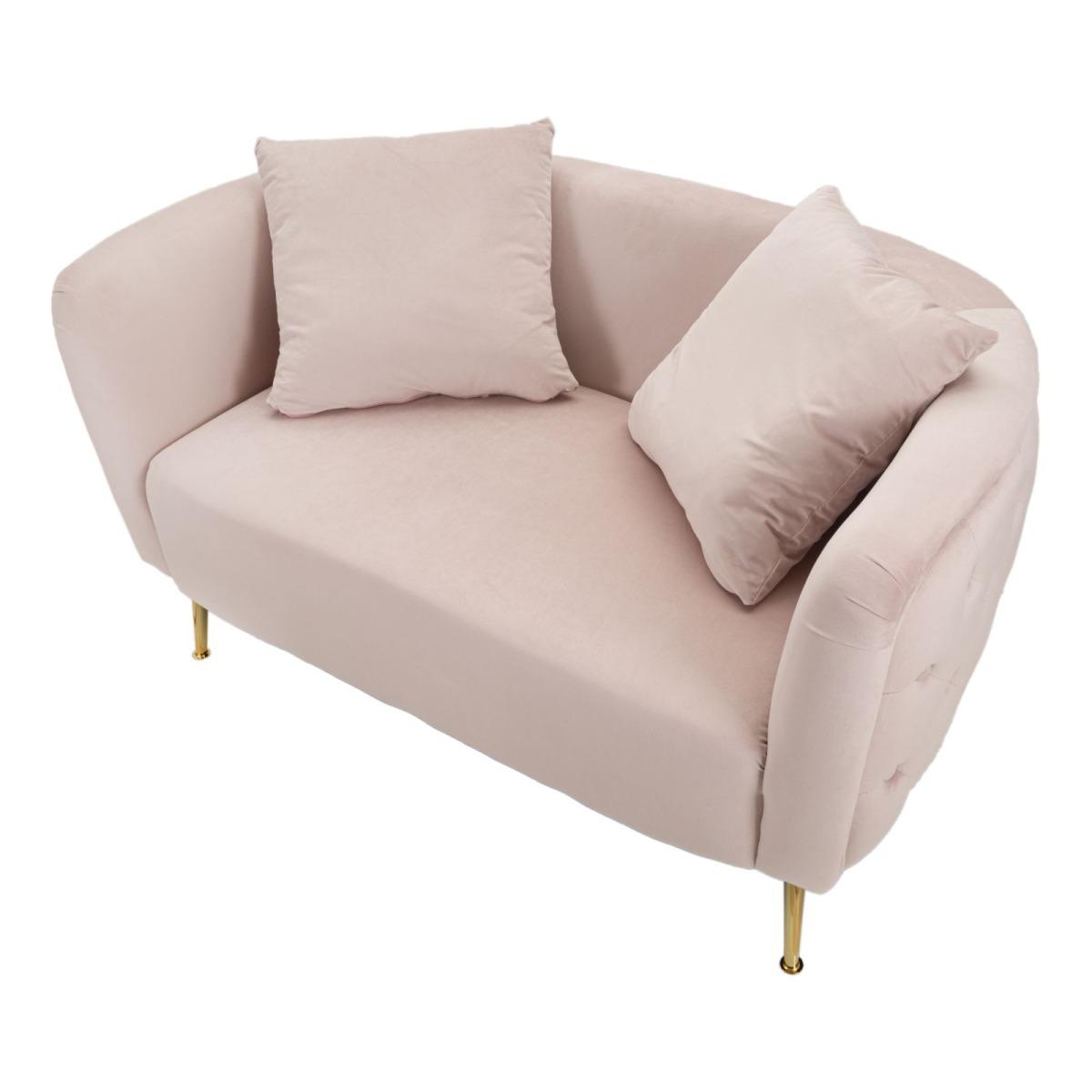 Divanetto Bucarest Rosa cm.127x74x73