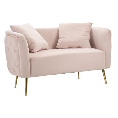 Divanetto Bucarest Rosa cm.127x74x73