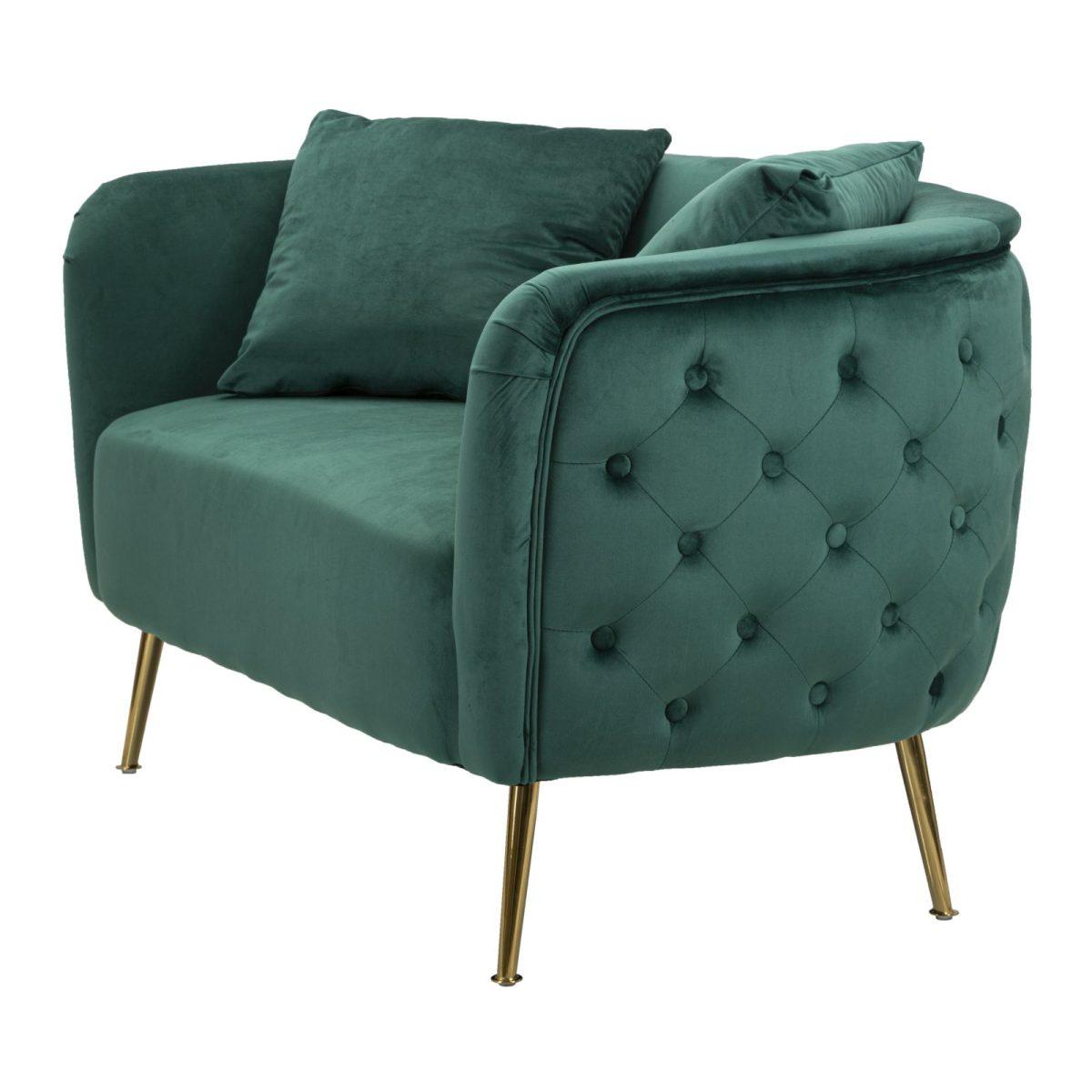 Divanetto Bucarest Verde cm.127x74x73