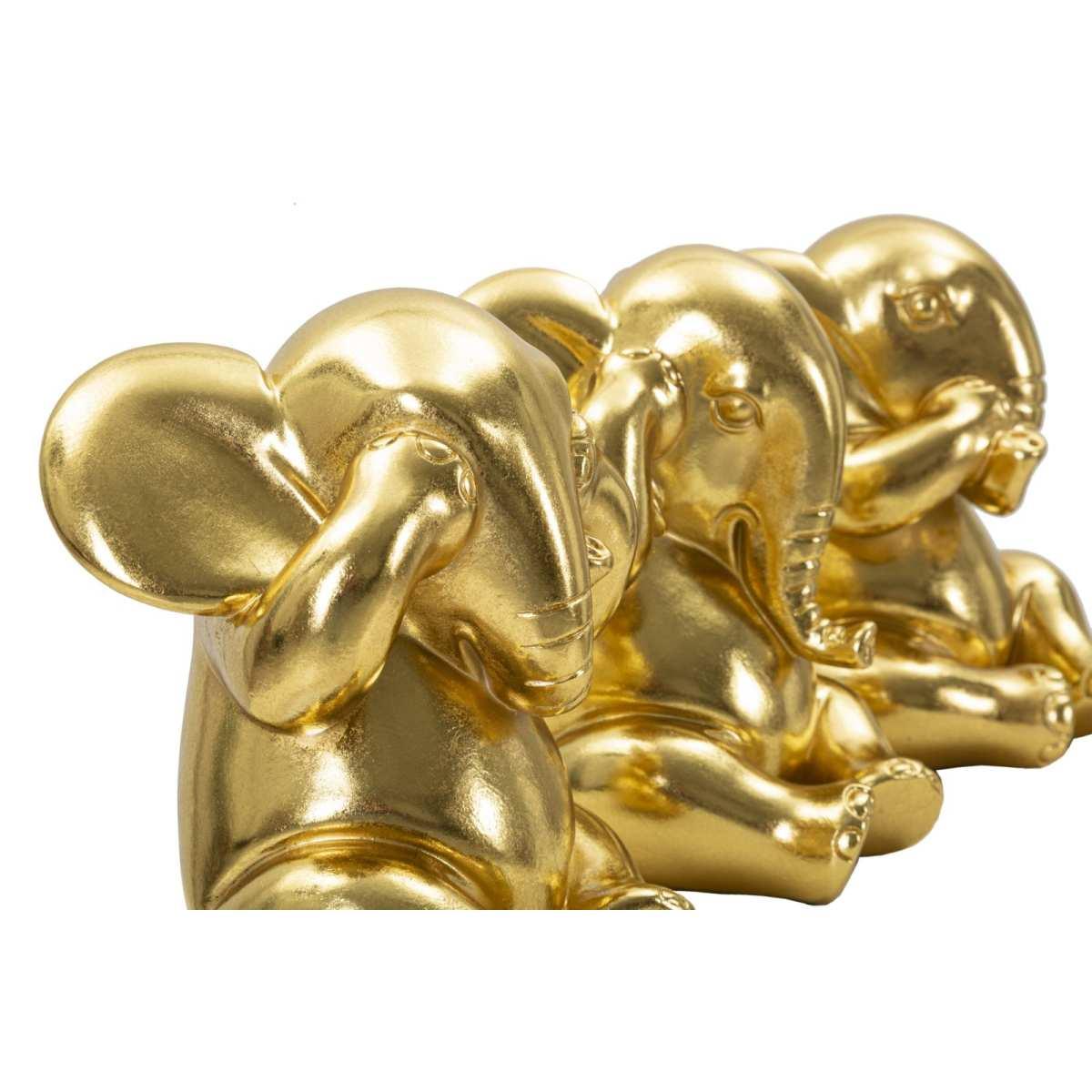 Elefante Non Vedo Non Sento Non Parlo Set 3 Pz cm.Ø15,5x20,5 |Mauro Ferretti