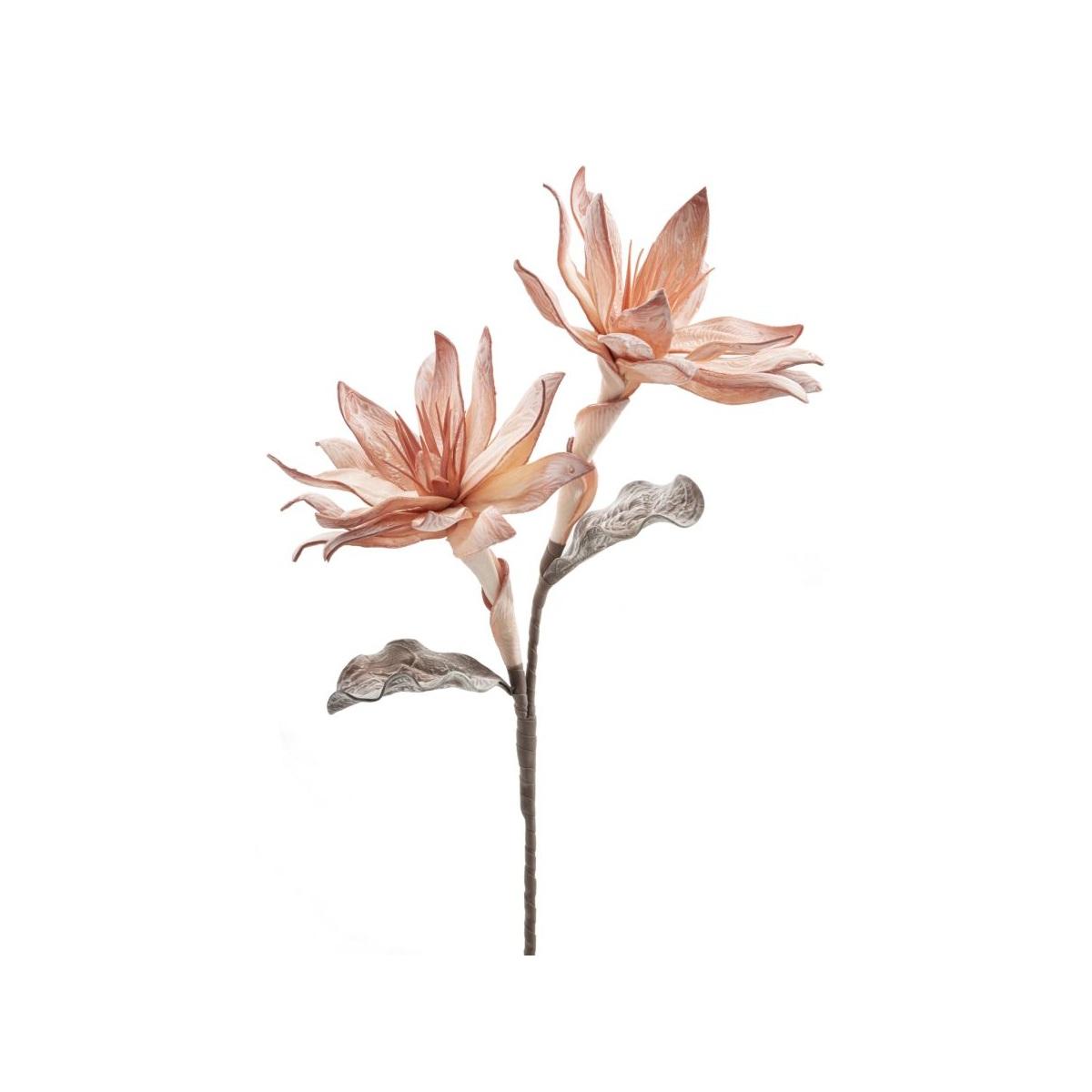 Fiore Glsang Flower x2 Arancione cm.Ø28x88