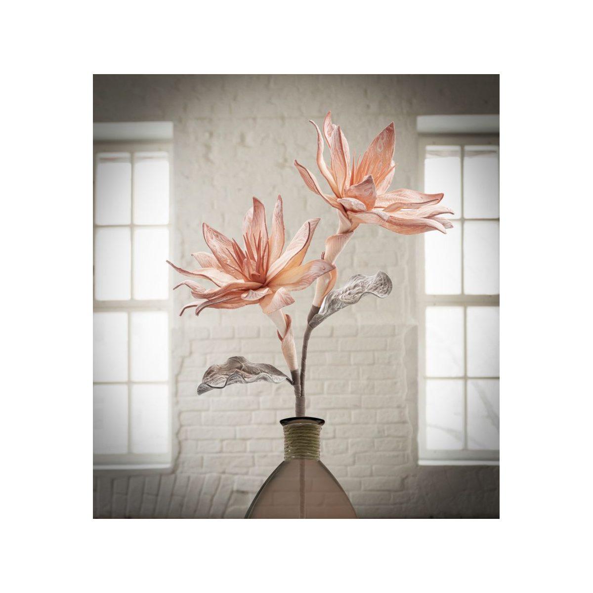 Fiore Glsang Flower x2 Arancione cm.Ø28x88