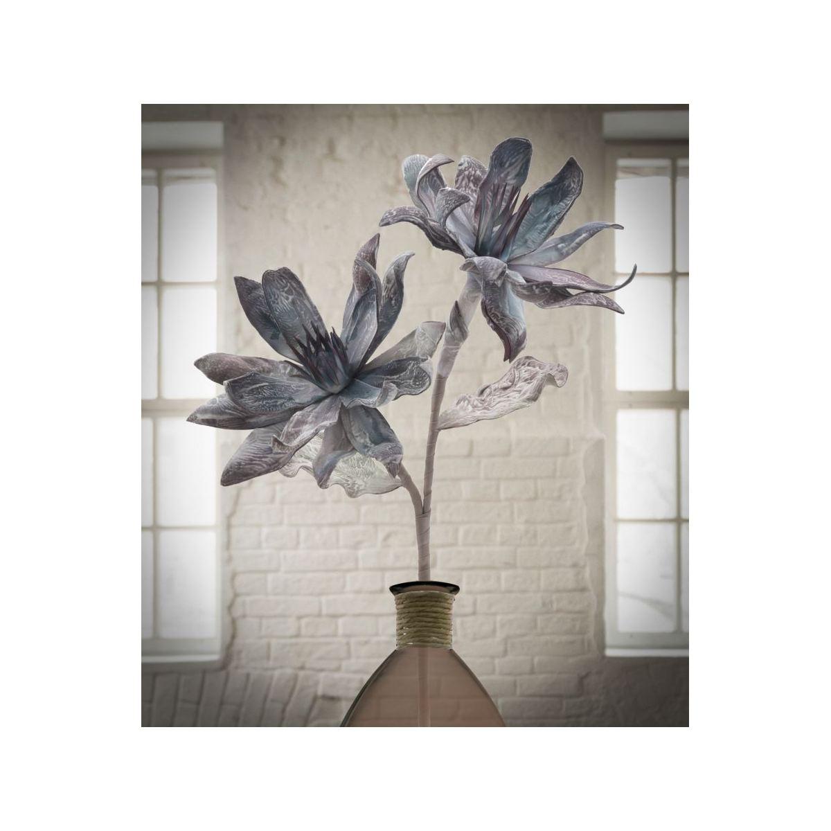 Fiore Glsang Flower x2 Blu cm.Ø28x88