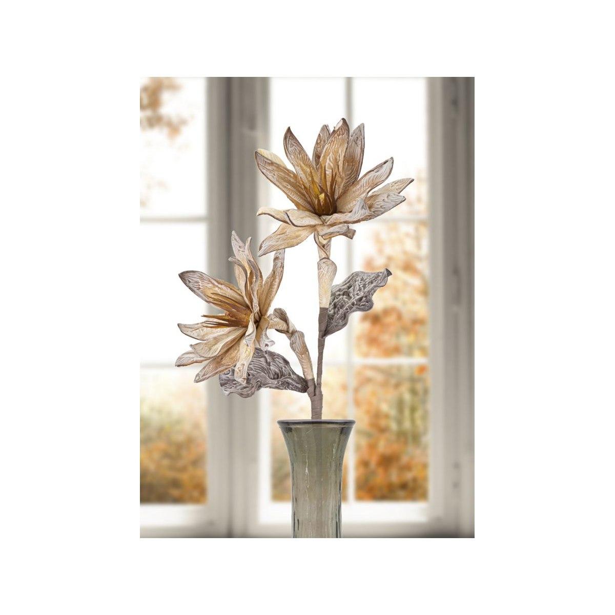 Fiore Glsang Flower x2 Giallo cm.Ø28x88