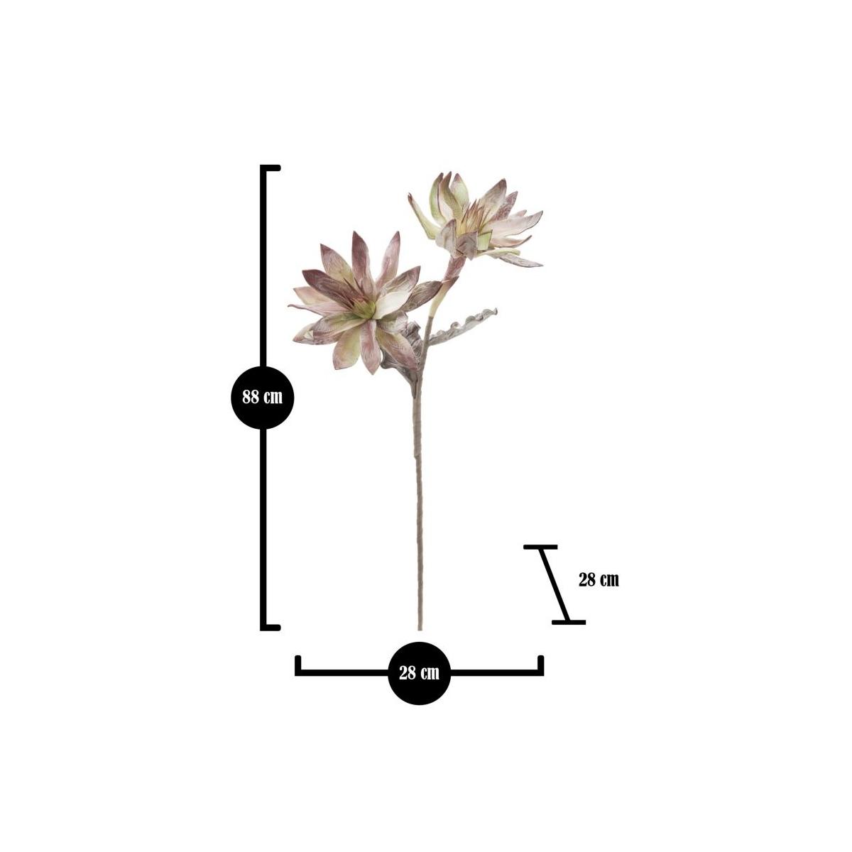 Fiore Glsang Flower x2 Verde cm.Ø28x88