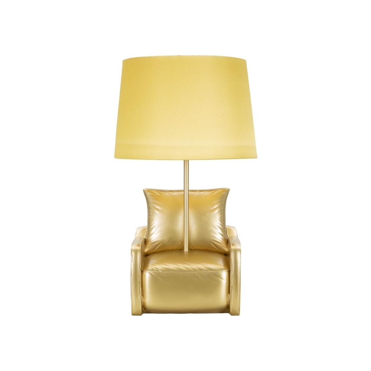 Lampada Tavolo Midcentury Gialla cm.Ø26x46 |Mauro Ferretti