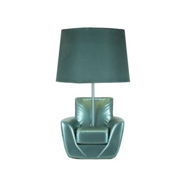 Lampada Tavolo Midcentury Turchese cm.Ø26x43 |Mauro Ferretti