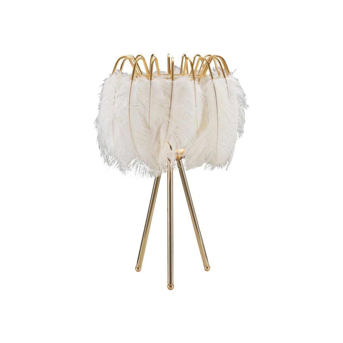 Lampada Tavolo Feather Stand cm.Ø40x60 |Mauro Ferretti