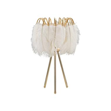 Lampada Tavolo Feather Stand cm.Ø40x60 |Mauro Ferretti