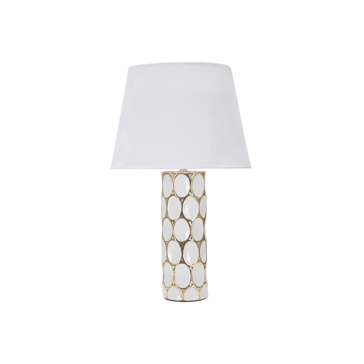 Lampada Da Tavolo Glam Carv cm.Ø34,5x56 |Mauro Ferretti