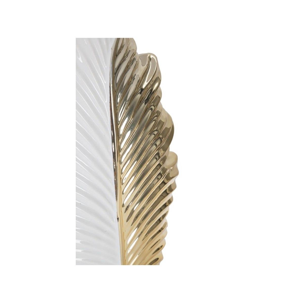 Lampada Da Tavolo Glam Leaf cm.30x47,5 |Mauro Ferretti