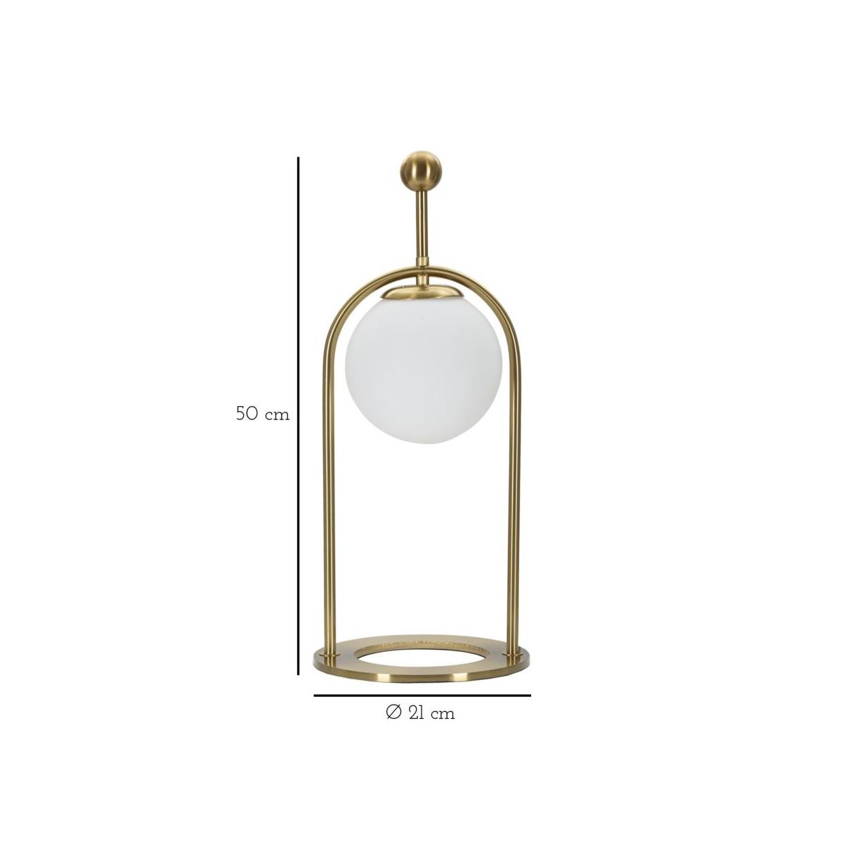 Lampada Tavolo Glamy Arc Mod.B cm.Ø21x50 |Mauro Ferretti