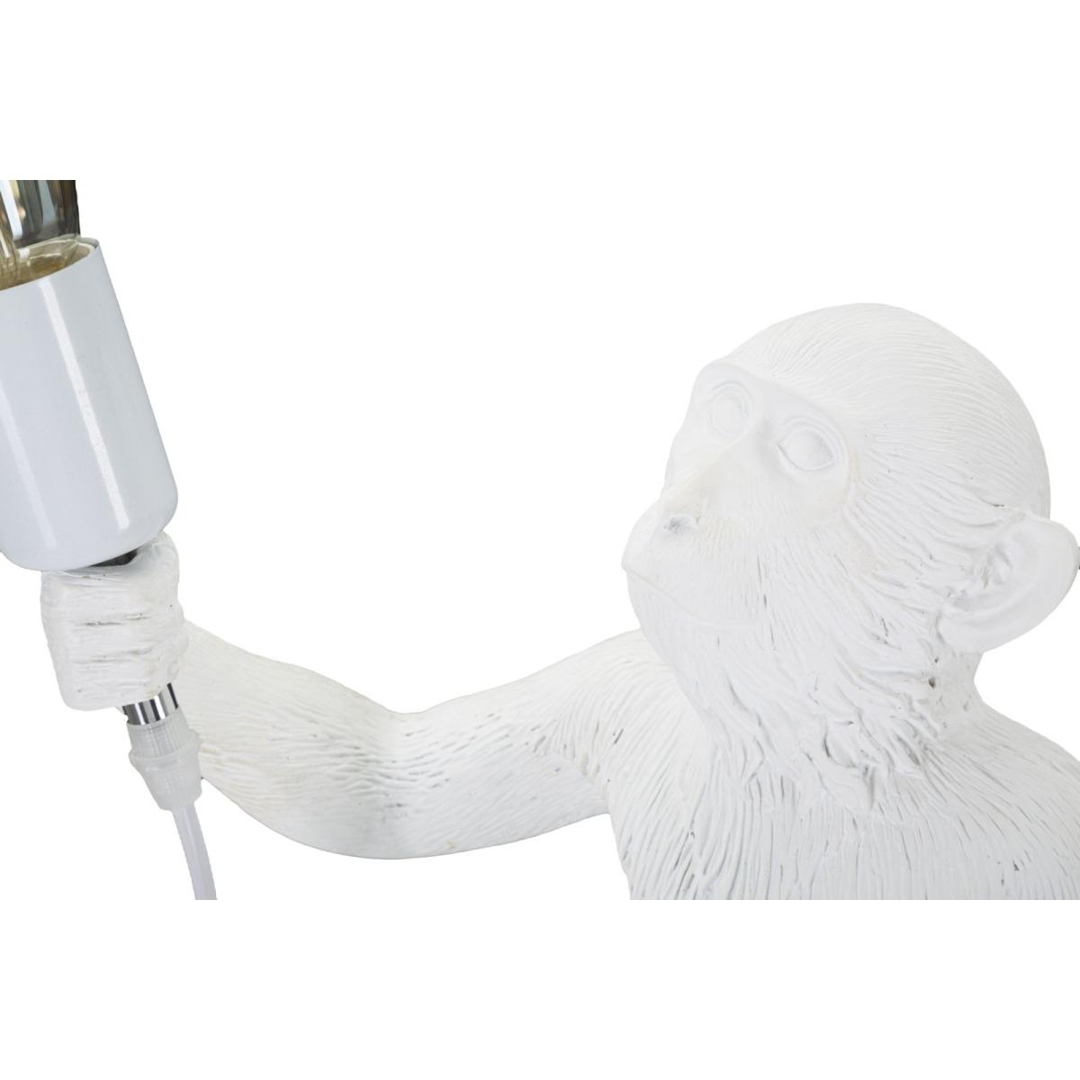 Lampada Tavolo Monkey Bianco cm.26x34x55 |Mauro Ferretti